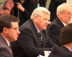 Президент ВОГ В.Н. Рухледев. Фото ТВ Глухих