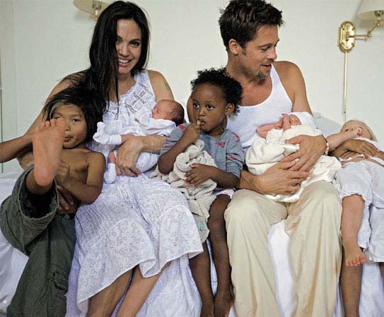 Дети Анджелины Джоли и Брэда Питта