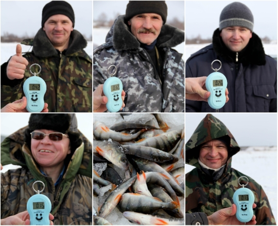 Рыбаки с результатами.