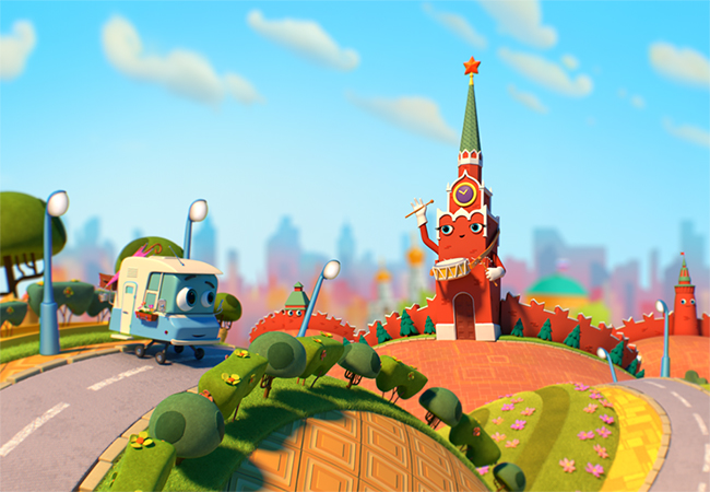 Кадр мультсериала Домики на канале Карусель 